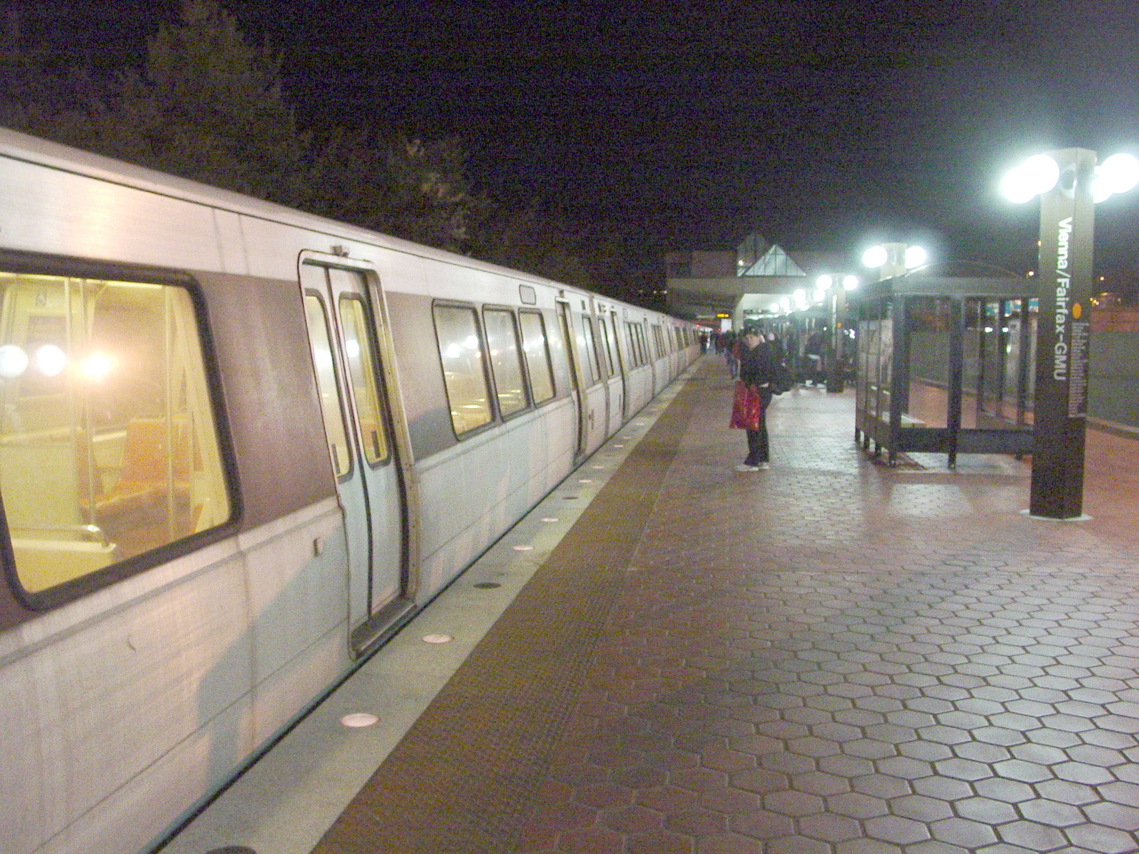 Orange Line train — Vienna/Fairfax-GMU (Orange Line terminus), DC Metro